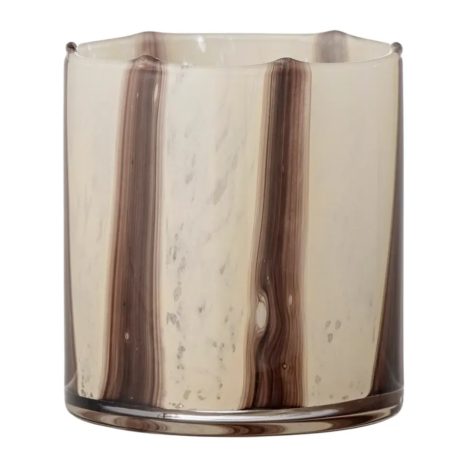Clearance Bloomingville Portavelas Liberty Ø10 cm, Natural BeigeMarrón