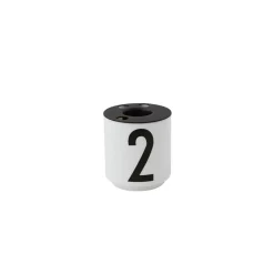 Discount Design Letters Portavelas para taza de espresso/jarrón favorito 4 unidades, small Negro