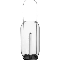 New ERNST Portavelas para vela alargada 40 cm , Negro