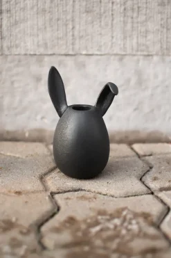Sale DBKD Portavelas Rabbit 13 cm, Cast iron Negro