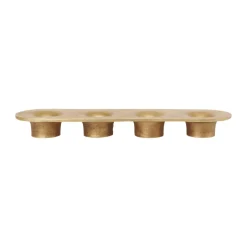 Discount Ferm Living Portavelas Soothe 4, 8x29 cm, Brass Finish Color dorado