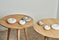 Clearance Scandi Living Portavelas Stone Ø9 cm, Beige