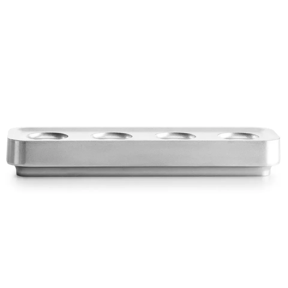 Discount Born In Sweden Portavelas Stumpastaken alargado pulido, 8,5x29,5 cm Plateado