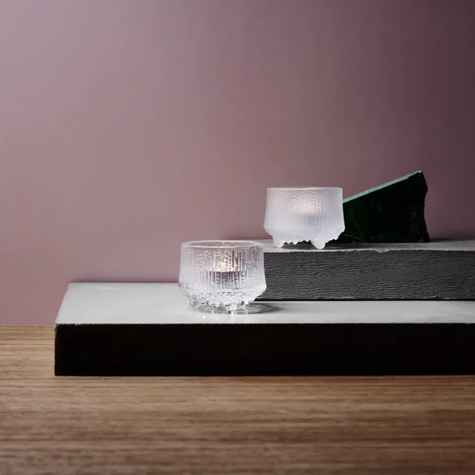 Iittala Portavelas Ultima Thule 65 mm, escarcha Transparente