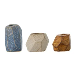 Online Bloomingville Portavelas y votivo Kimber, 3 piezas, Azul