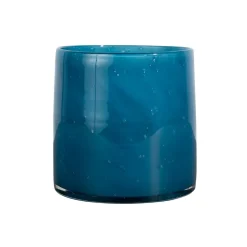 Hot Byon Portavelas-Jarrón Calore M Ø15 cm, Petrol Azul