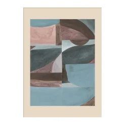 Sale Paper Collective Póster Autumn Forms 01, 70x100 cm AzulMarrón