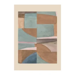 Sale Paper Collective Póster Autumn Forms 03, 50x70 cm AzulMarrón