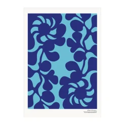 Best Design House Stockholm Póster Birds 1967, 50x70 cm, N.º 4 AzulAmarillo
