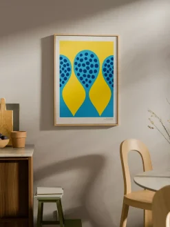 Online Design House Stockholm Póster Birds 1967, 50x70 cm, N.º 5 VerdeRojo