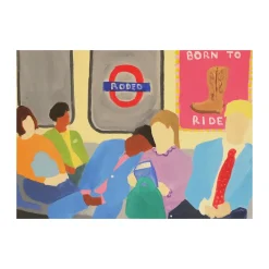 Discount Paper Collective Póster Born To Ride, 50x70 cm Multi