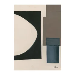 Paper Collective Póster Lunar Light, 50x70 cm NegroMarrónBeigeAzul