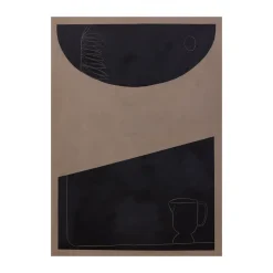 Clearance Paper Collective Póster Mouture, 70x100 cm NegroMarrón