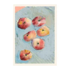 New Paper Collective Póster Peaches, 50x70 cm NaranjaAzul