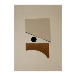 Clearance Paper Collective Póster Tipping Point 01, 50x70 cm BeigeMarrónNegro