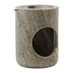 Sale Meraki Quemador de aceite Marble , Beige, acabado en plata BeigePlateado