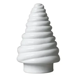 DBKD Árbol decorativo Curl tree 13 cm, Shiny white Blanco