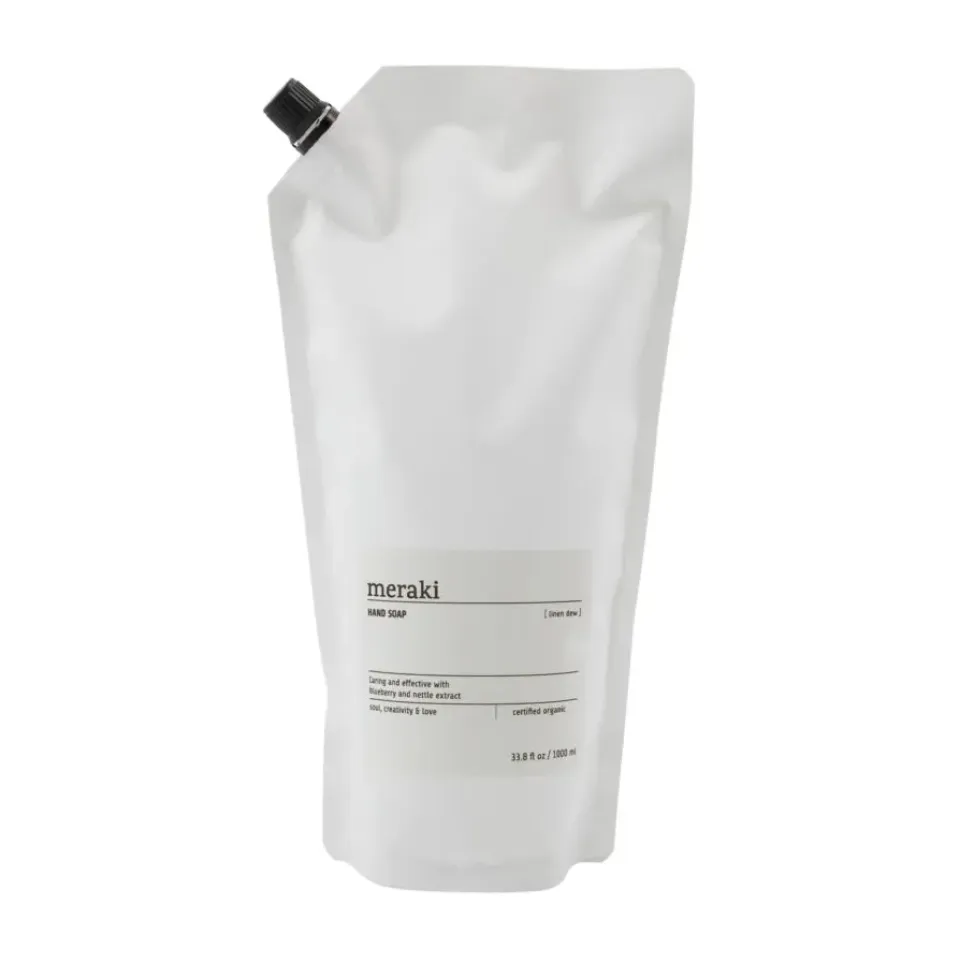 Online Meraki Recambio de jabón de manos 1000 ml, Linen dew Blanco