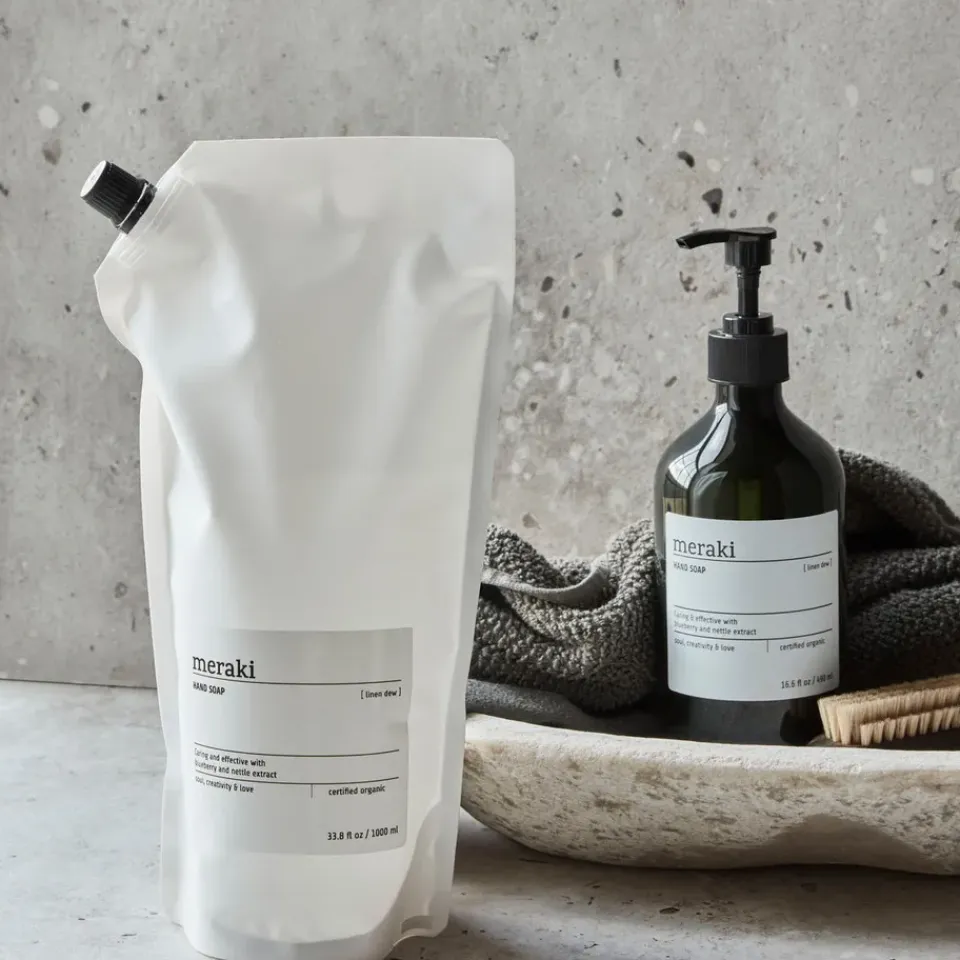 Online Meraki Recambio de jabón de manos 1000 ml, Linen dew Blanco