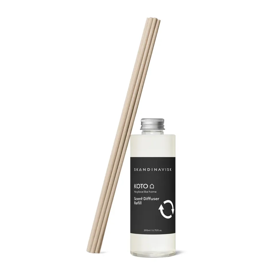 Online Skandinavisk Recambio para difusor con varillas 200 ml, Koto Negro