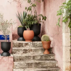 Clearance Ferm Living Recipiente para plantas Agnes, Natural, tall Beige
