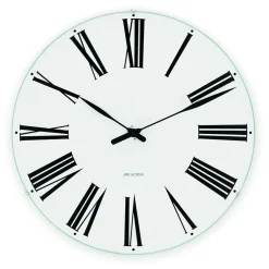 Sale Arne Jacobsen Clocks Reloj Arne Jacobsen Roman, Ø 29 cm NegroBlanco