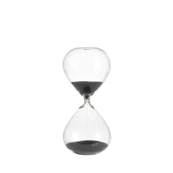 Clearance POLSPOTTEN Reloj de arena Ball M 30 cm, negro NegroTransparente