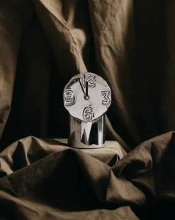 Hot HKliving Reloj de cerámica Eetro 17,5 cm, Chrome Multi