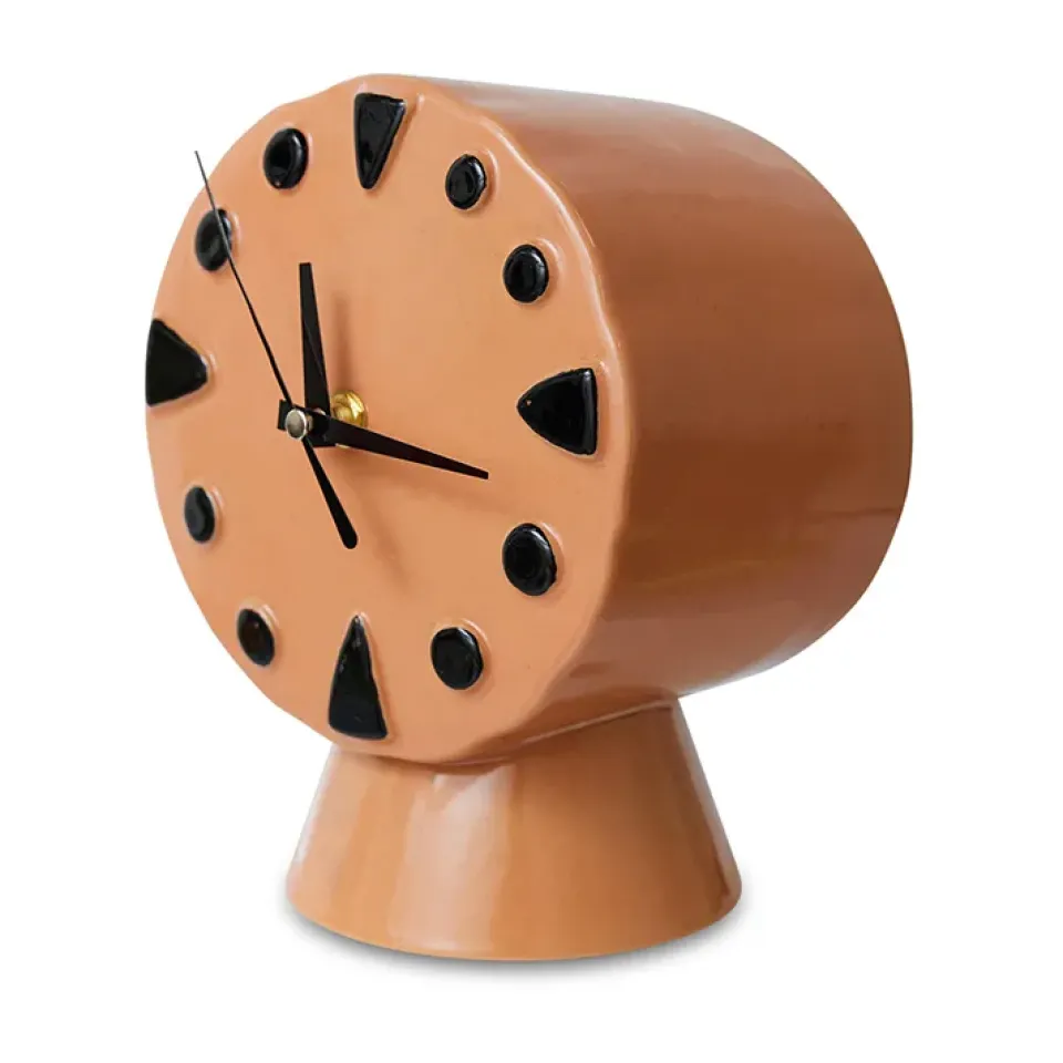 Sale HKliving Reloj de cerámica retro 20,8 cm, Peach Rosa