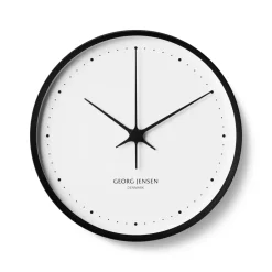 New Georg Jensen Reloj de pared Henning Koppel Ø 30 cm, -blanco Negro