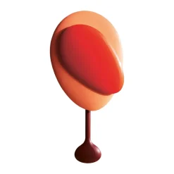 Design House Stockholm Reloj de pared Mellow Clock, Red Rojo