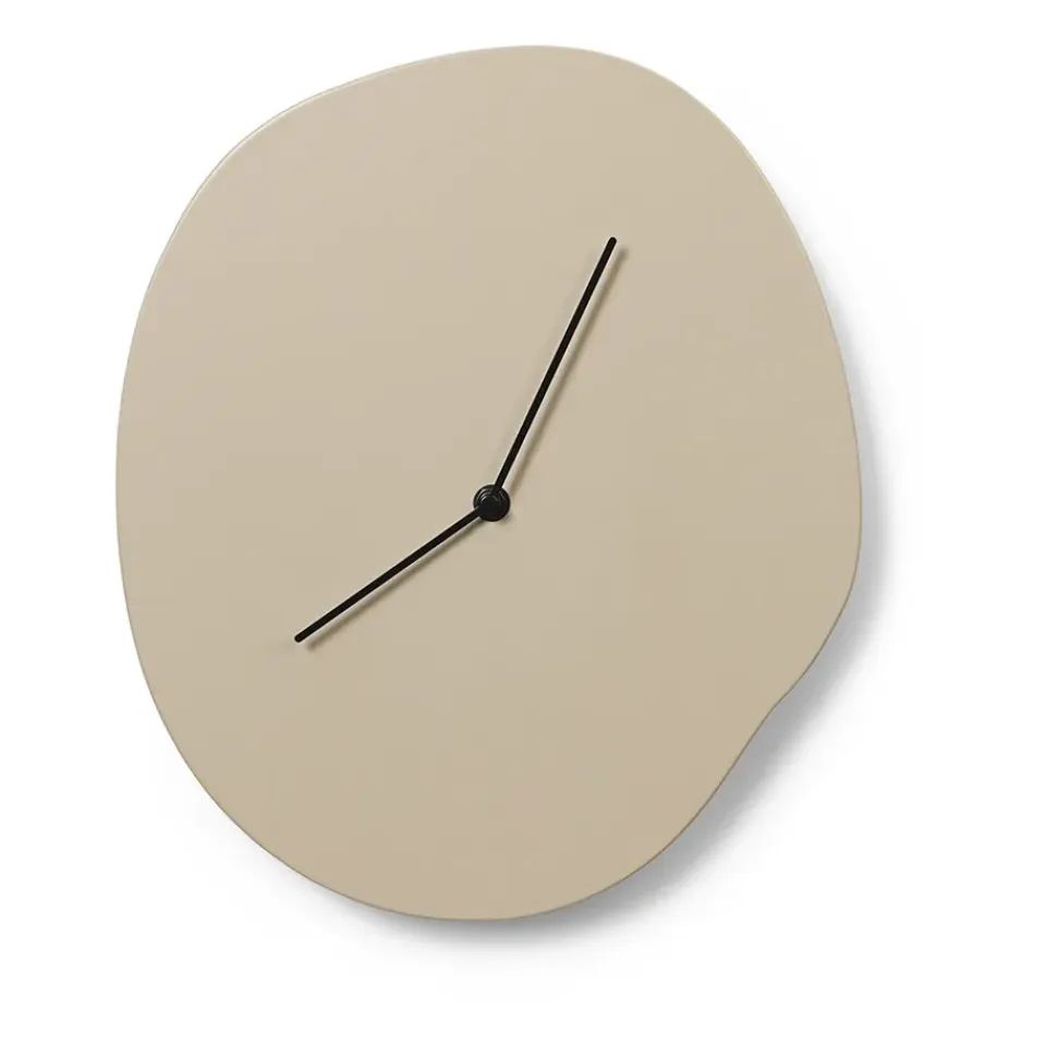Clearance Ferm Living Reloj de pared Melt 28x33 cm, Cashmere Beige