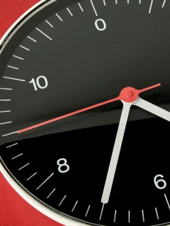 Hot HAY Reloj de pared Wall Clock Ø26,5 cm, Black Negro