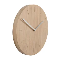 Online Applicata Reloj de pared Watch:Out, roble-acero Marrón