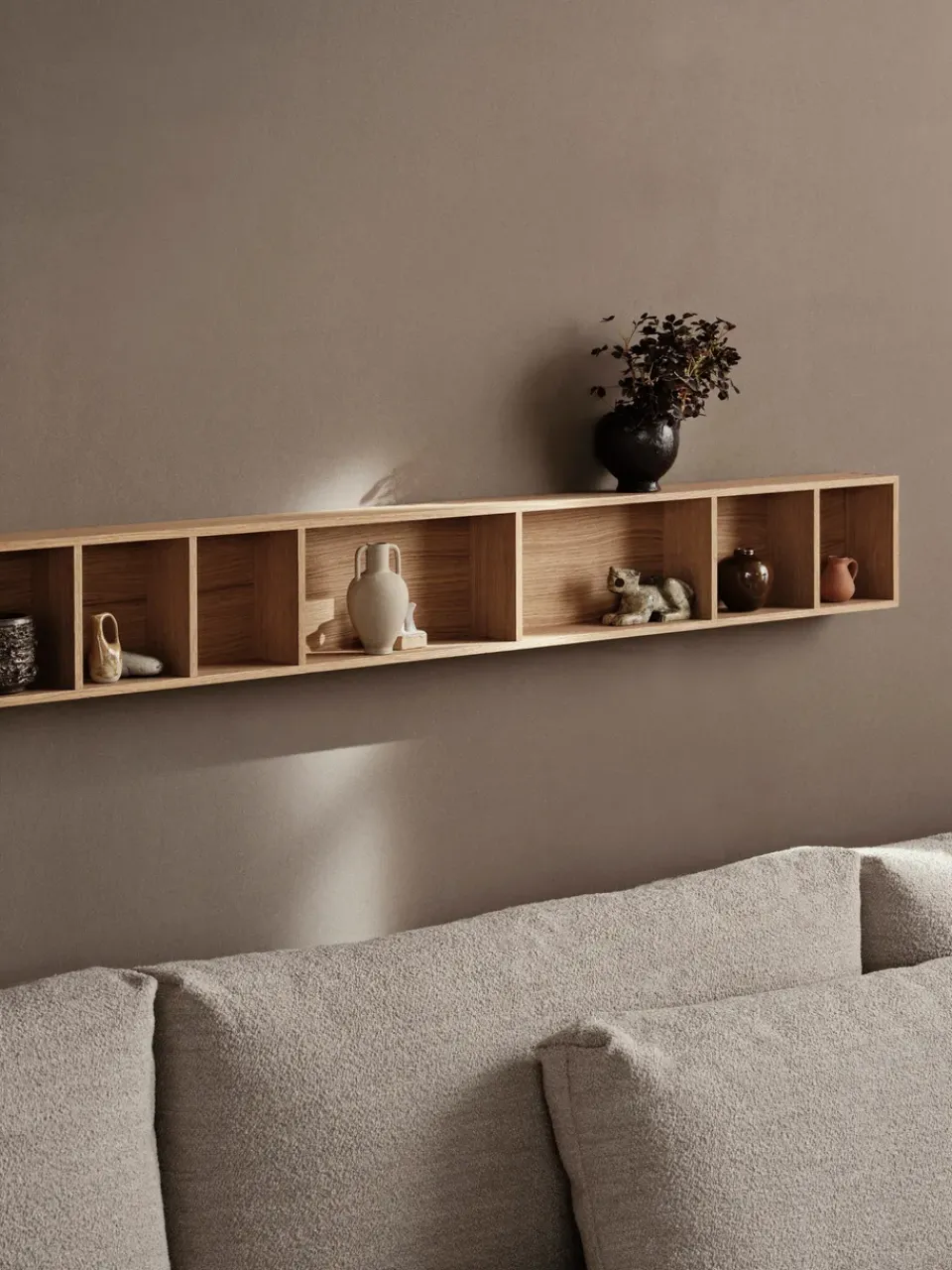 Hot Ferm Living Repisa Bon 138x16 cm, Oiled Oak Marrón