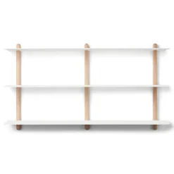 Hot Gejst Repisa Nivo D large, Roble claro- Blanco