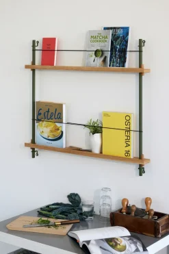 Discount MOEBE Revistero , Smoked oak-green Verde