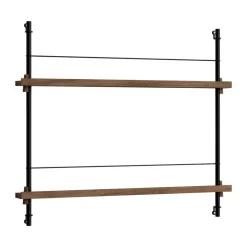 Discount MOEBE Revistero , Smoked oak-black Negro