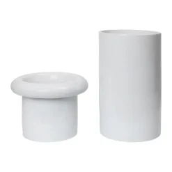 New Ferm Living Rollo maceta Ø31x46 cm, White Blanco