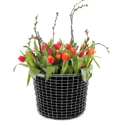 Discount KORBO Saco para plantar 3 piezas, 16 L Negro