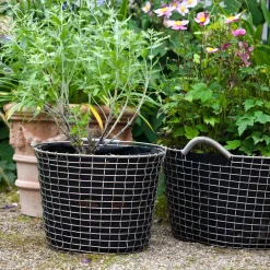 Discount KORBO Saco para plantar 3 piezas, 24 L Negro