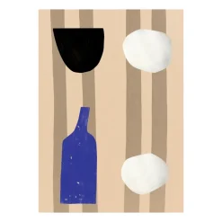 Outlet Paper Collective SDO 01, 30x40 cm BeigeAzulNegroBlanco