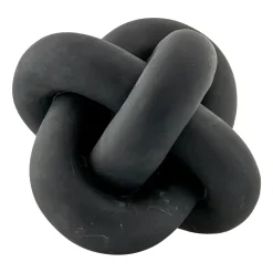 Sale Lene Bjerre Serafina Decoración nudo 13 cm, Black Negro