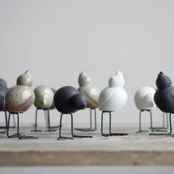 Outlet DBKD Set de 2 adornos de Pascua Swedish Birds , Black Negro