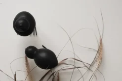 Outlet DBKD Set de 2 adornos de Pascua Swedish Birds , Black Negro