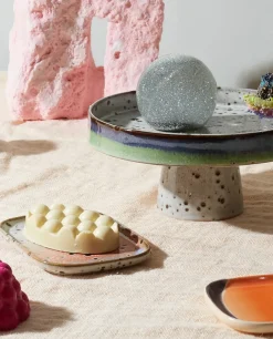 Discount HKliving Set de 2 bandejas pequeñas 70's, Asteroids / Grass Multi