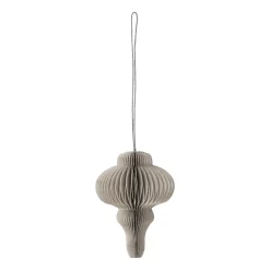 Scandi Living Set de 4 bolas de Navidad Spira, Beige