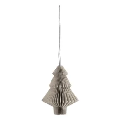 Clearance Scandi Living Set de 4 bolas de Navidad Tree, Beige