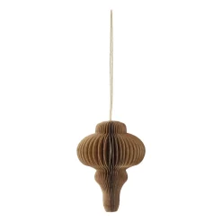 Online Scandi Living Set de 4 bolas de Navidad Spira, Crudo Beige