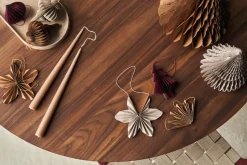 Online Scandi Living Set de 4 bolas de Navidad Spira, Crudo Beige